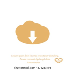 Cloud download icon.