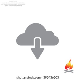 cloud download icon