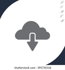 cloud download icon