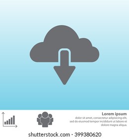 cloud download icon