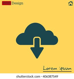 cloud download icon