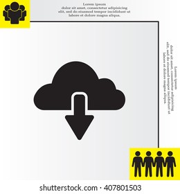 cloud download icon
