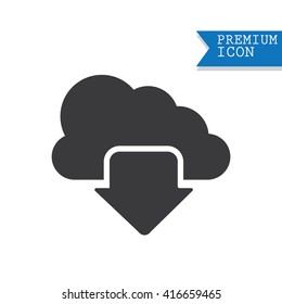Cloud download icon