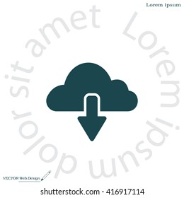 cloud download icon