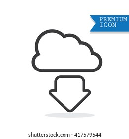 cloud download icon