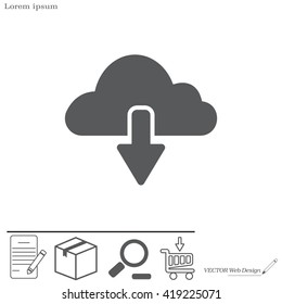 cloud download icon