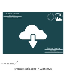 cloud download icon