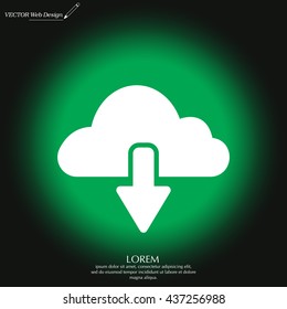 cloud download icon