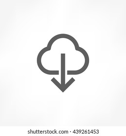 cloud download icon
