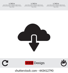 cloud download icon