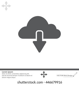 cloud download icon