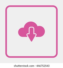 Cloud download icon.