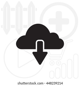 cloud download icon