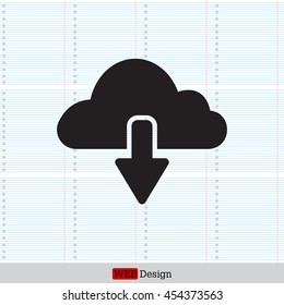 cloud download icon