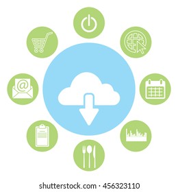 cloud download icon
