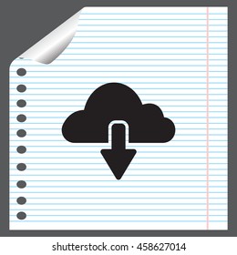 cloud download icon