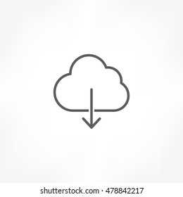 cloud download icon