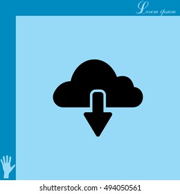 cloud download icon