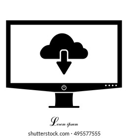 cloud download icon