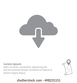 cloud download icon