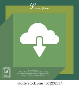 cloud download icon