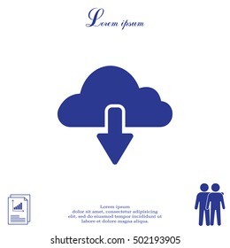 cloud download icon