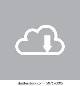 Cloud download icon