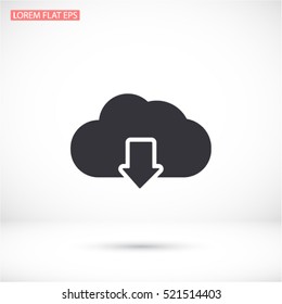  cloud download  icon