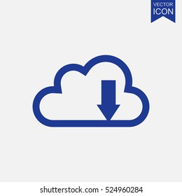 Cloud download icon