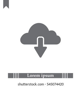 cloud download icon