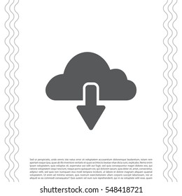 cloud download icon