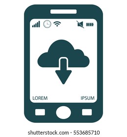 cloud download icon