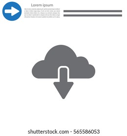 cloud download icon