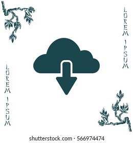 cloud download icon