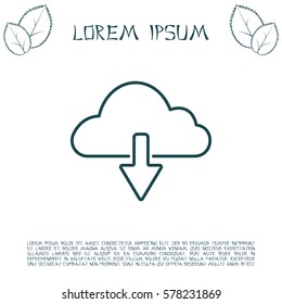 cloud download icon