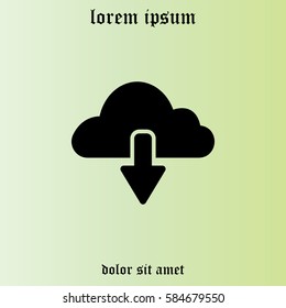cloud download icon