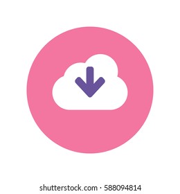 Cloud download icon