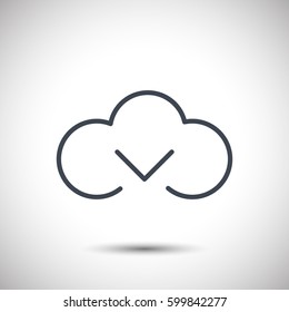 Cloud download icon