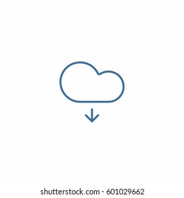 Cloud download icon