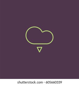 Cloud download icon
