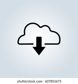 cloud download icon