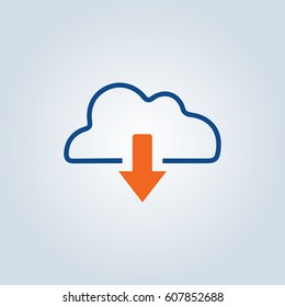 cloud download icon
