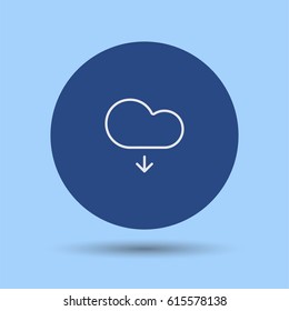 Cloud download icon