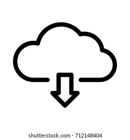 Cloud download icon