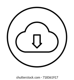 Cloud download icon