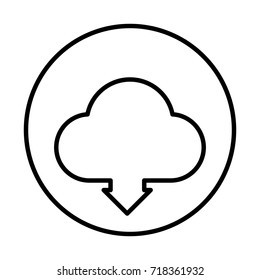 Cloud download icon