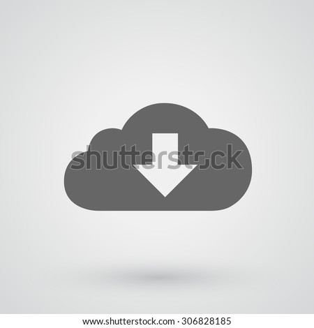 cloud download  icon