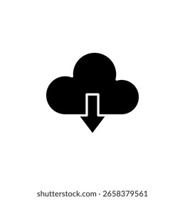 Cloud Download Icon for Data Access