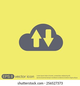 cloud download. icon download files