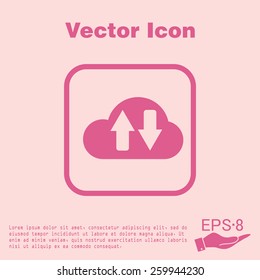 cloud download. icon download files